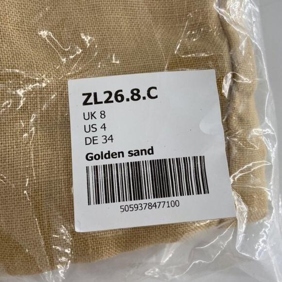 Wrap London Women's Golden Sand High-waisted Flap-pocket Shorts Size 4 - Picture 8 of 16